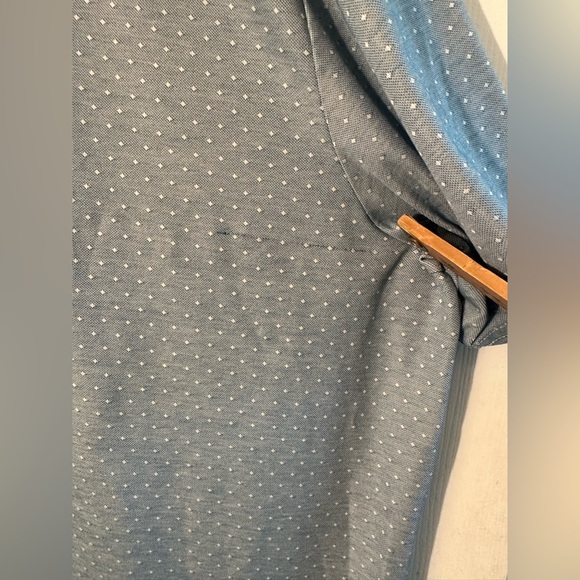 TRAVIS MATHEW XXXL Light Blue Polka Dot Golf Polo Pima Cotton Performance CLEAN - Picture 10 of 10